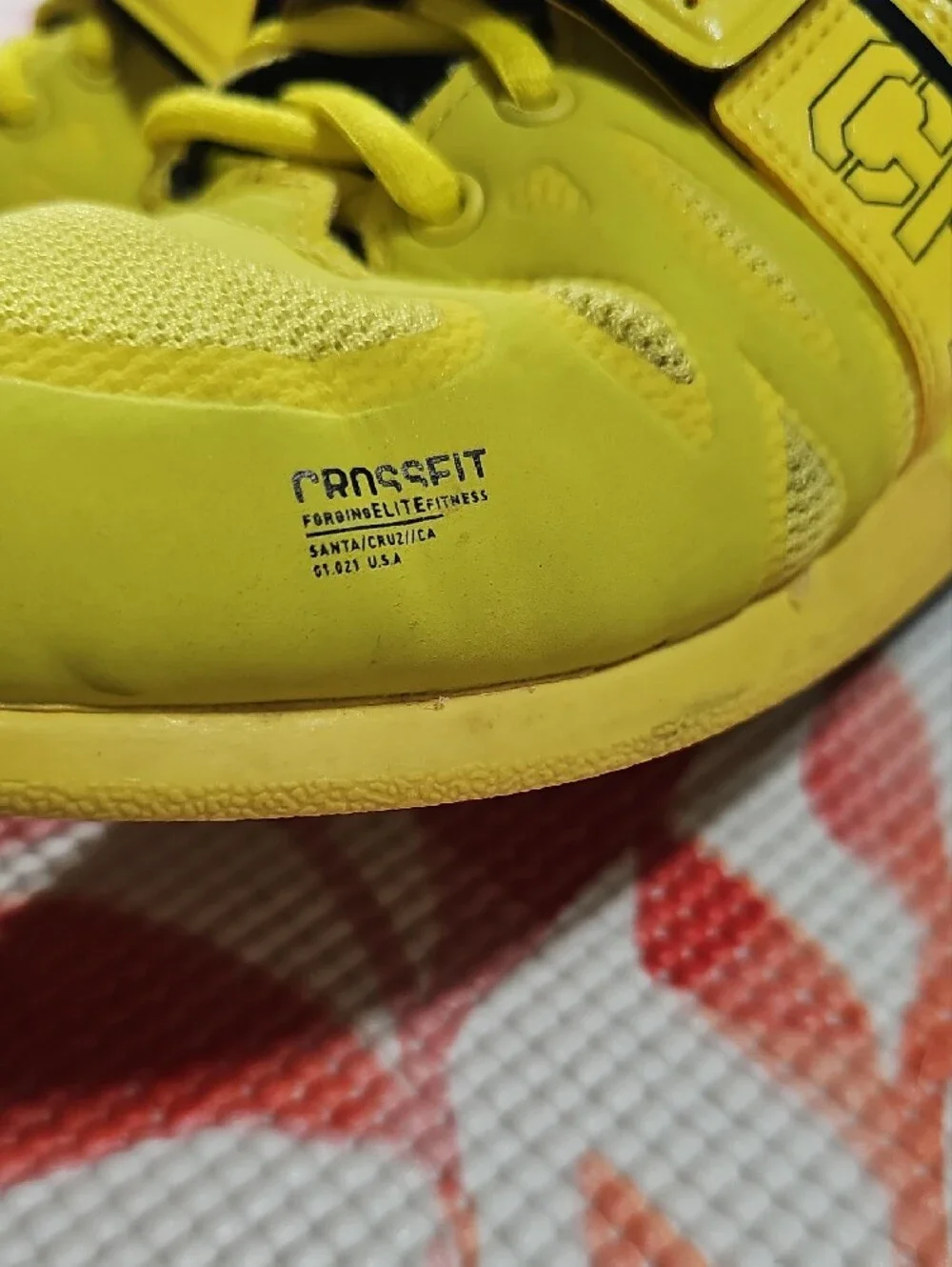 Reebok Yellow and Black CrossFit Training Shoes